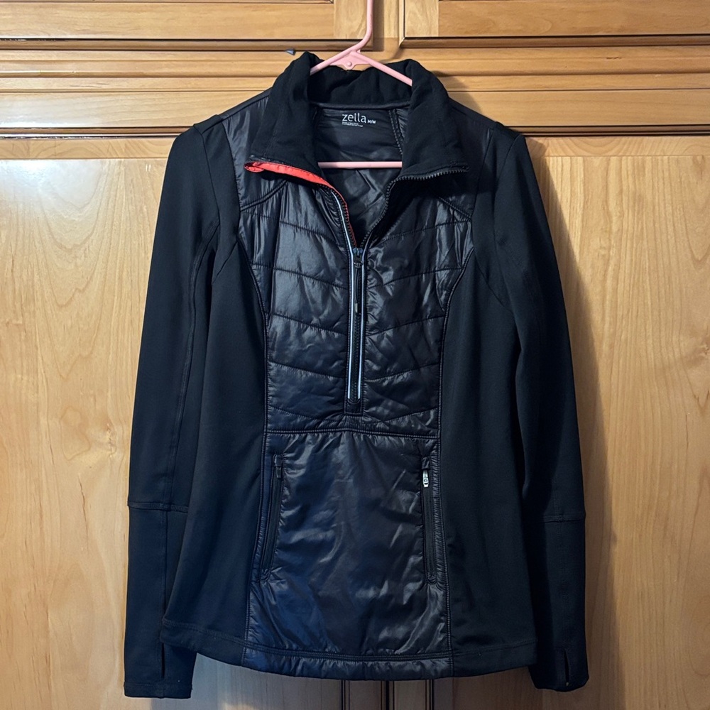 Zella Women's Black and Red Ski Jacket
